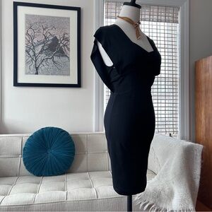 Givenchy Paris Black Structured Sheath Dress, Riccardo Tisci Era, Japan Boutique